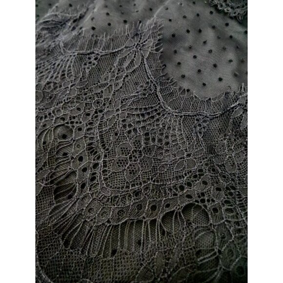 SOFT SURROUNDINGS Frederica Lace Maxi Dress Black SZ L - Picture 14 of 16